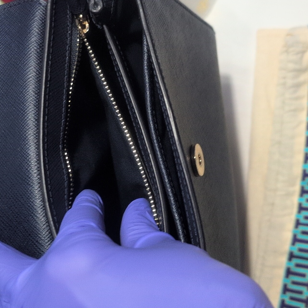 Tory Burch Blue Python Effect & Blue Color Block … - image 10